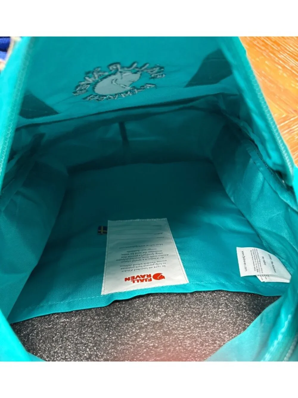 Fjällräven Kånken Classic Backpack Turquoise Water-Resistant Lightweight Durable - Picture 8 of 10